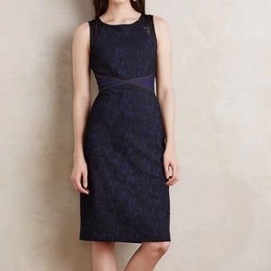 Anthropologie Moulinette Soeurs Larkin Dress, Navy/Black Size 2/Small